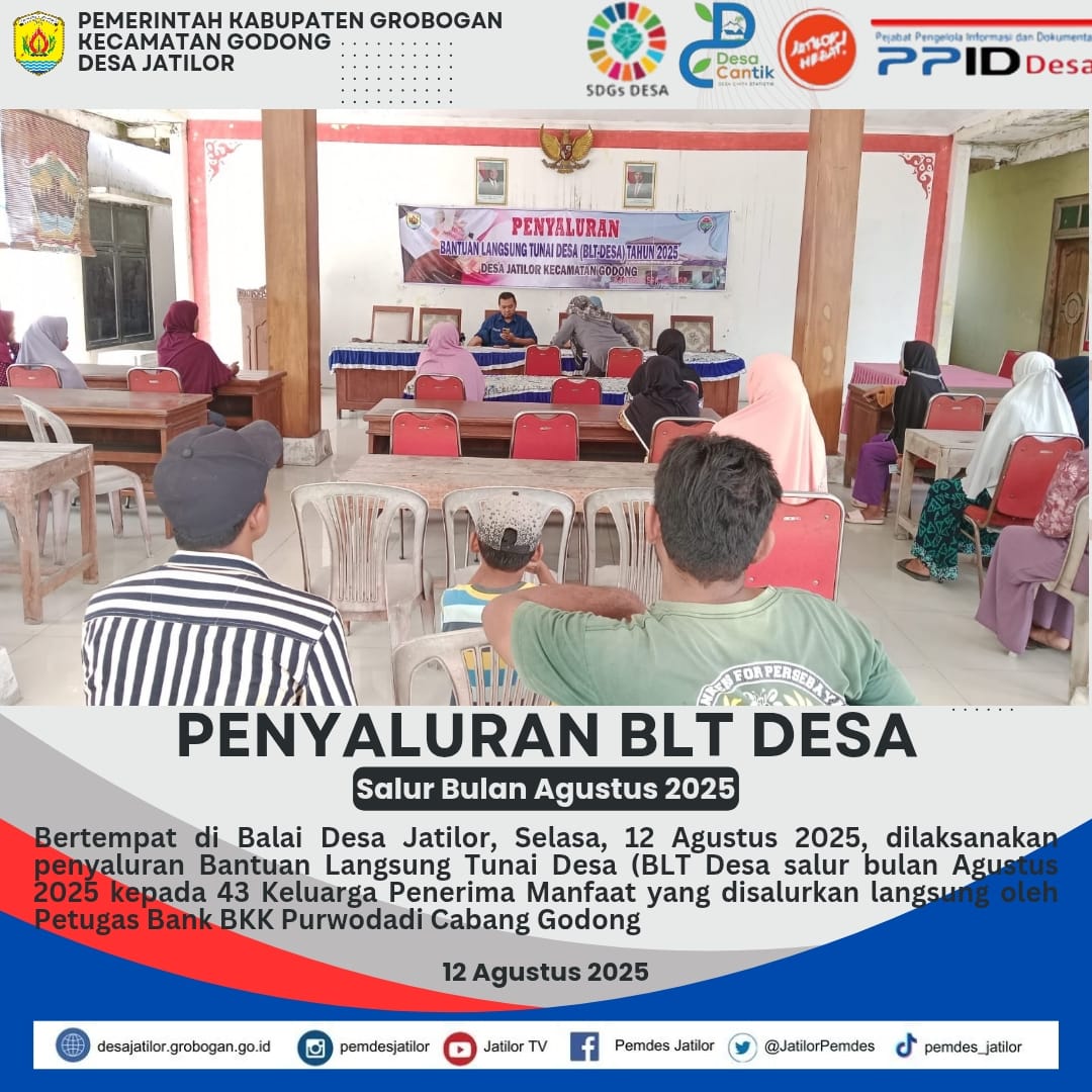 BLT Desa salur Agustus 2025
