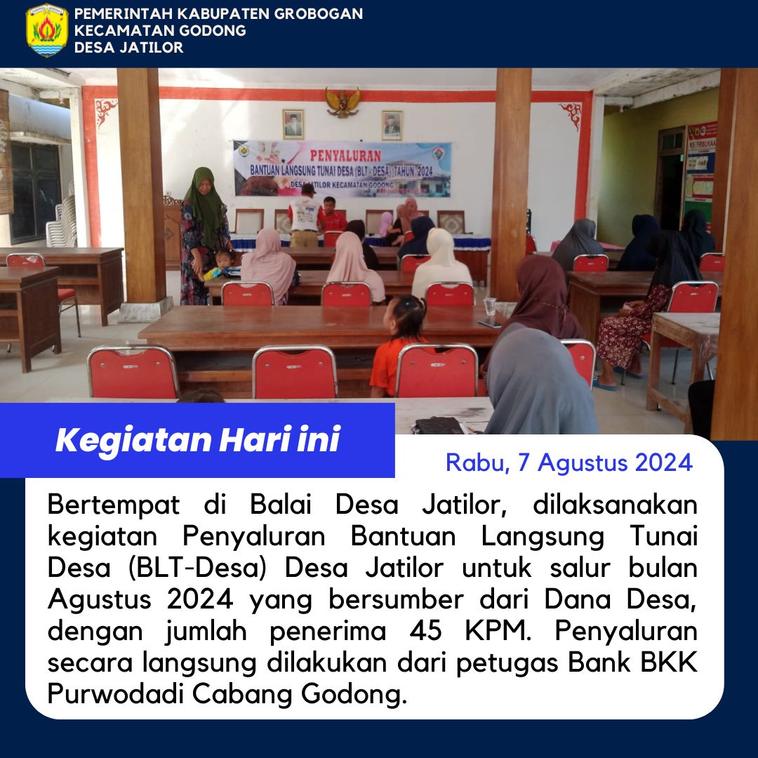 BLT Salur Agustus 2024