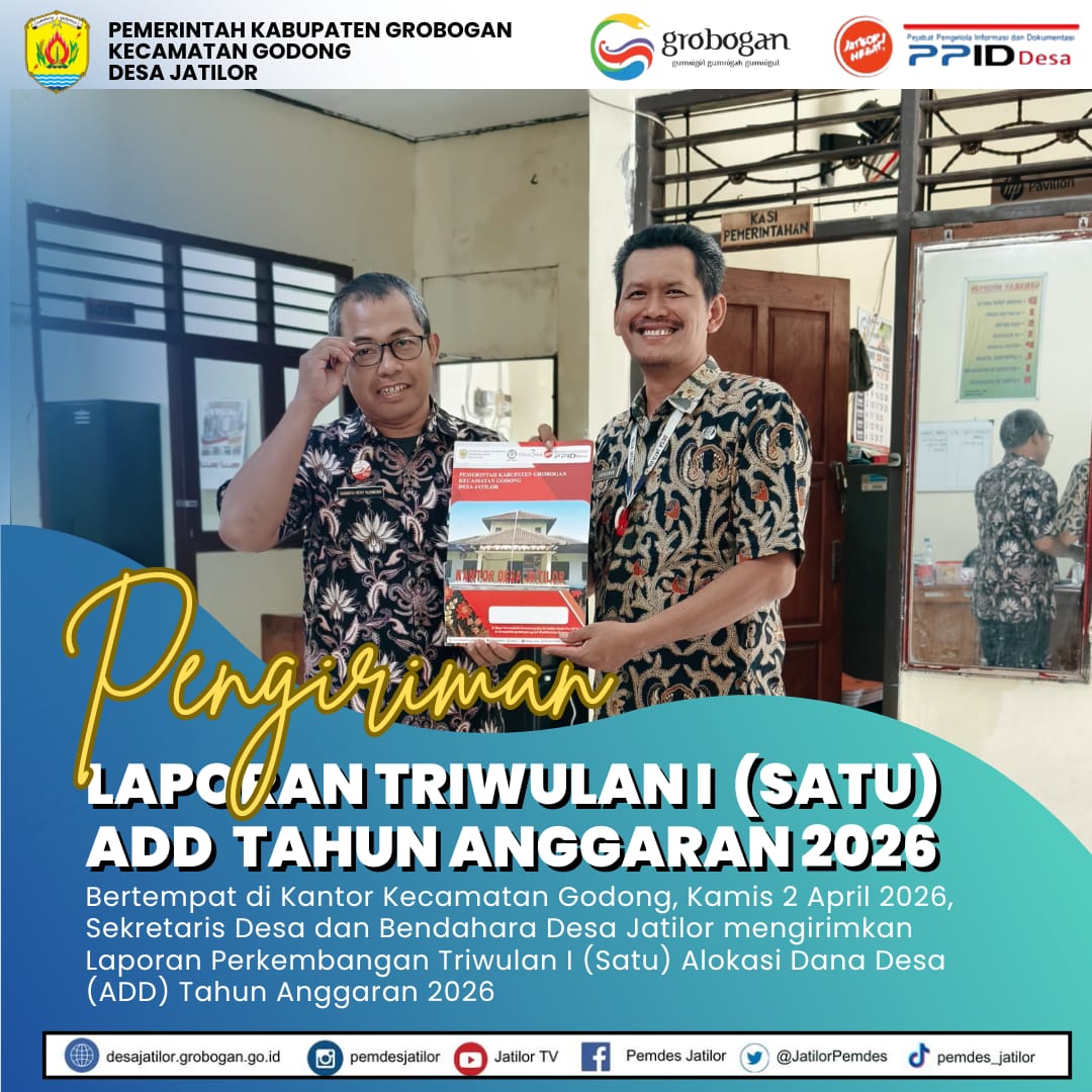 Pengiriman TW 1 ADD TA. 2026
