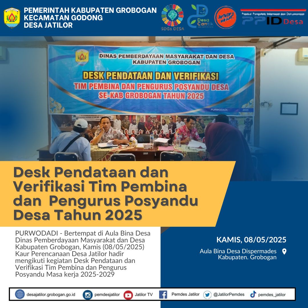 Desk Pendataan dan Verifikasi TP Posyandu 2025