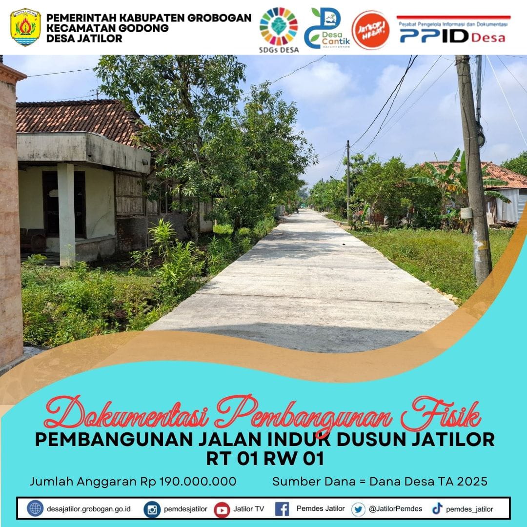 Dok Pembangunan Jln RT 01 RW 01 TA 2025