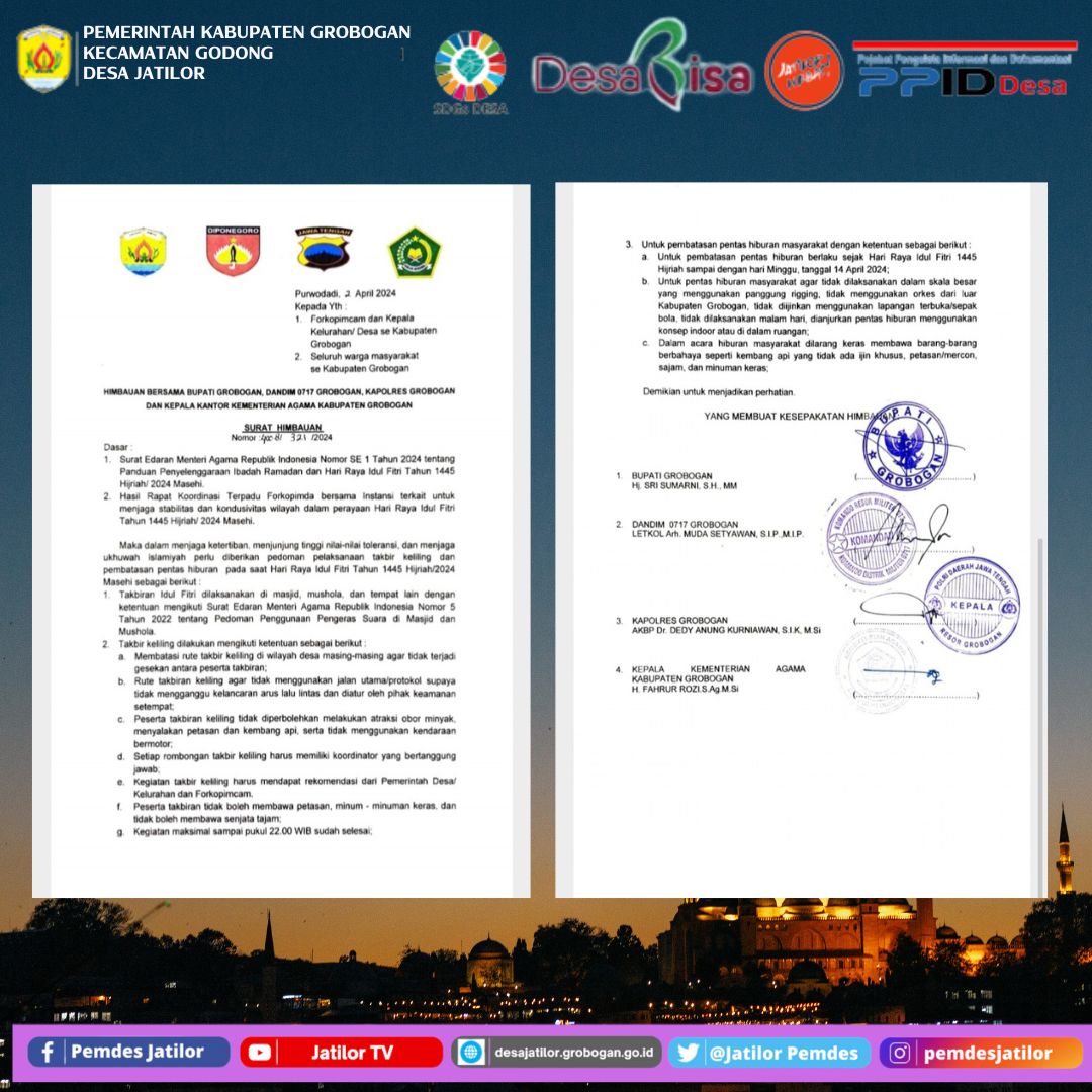 HImbauan Bersama Idul Fitri 1445 H
