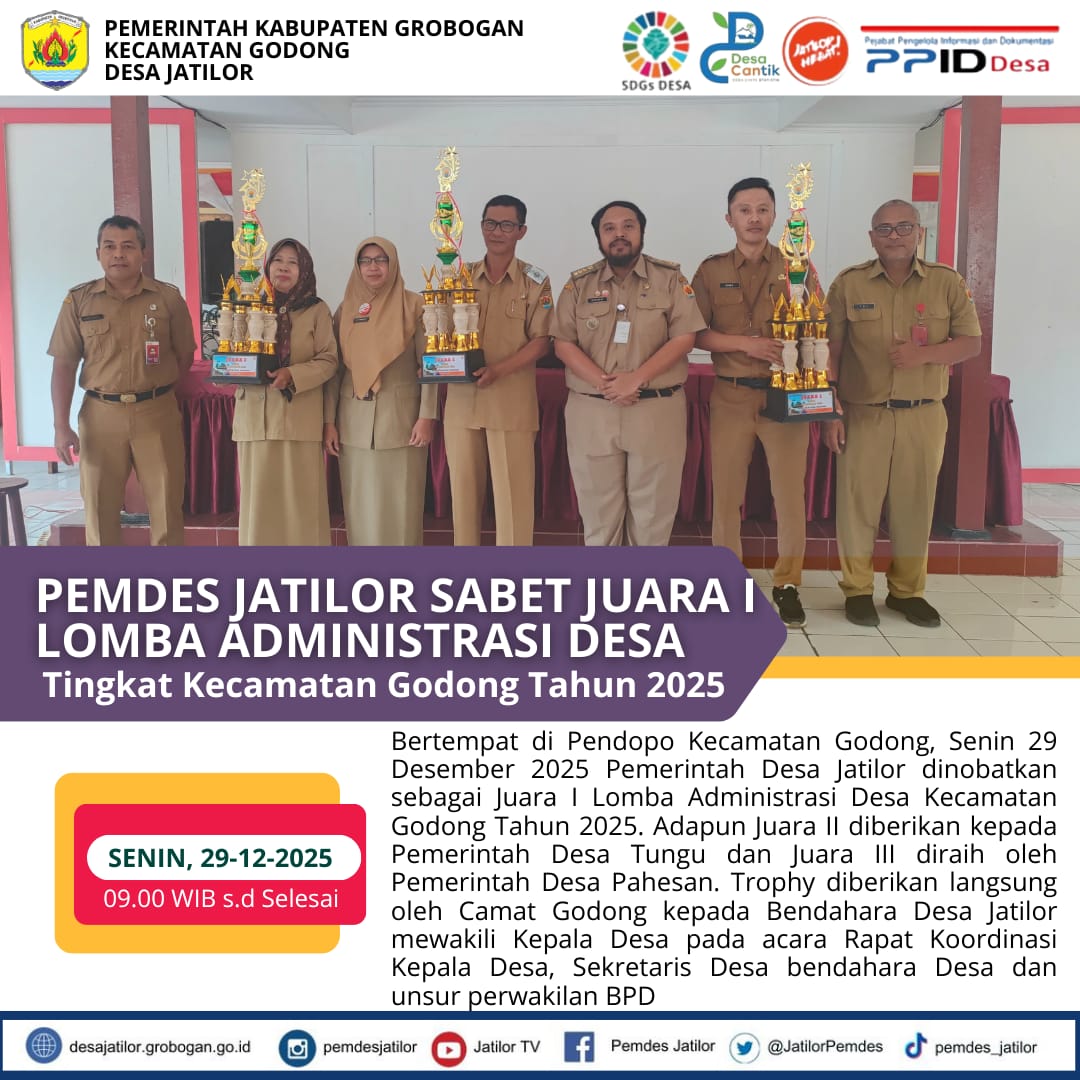 Juara 1 Adm Desa 2025