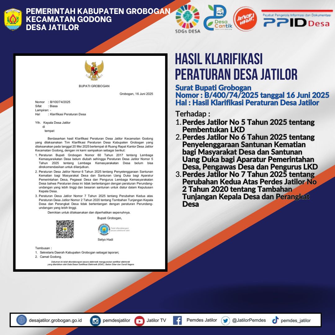 Klarifikasi Perdes 2025