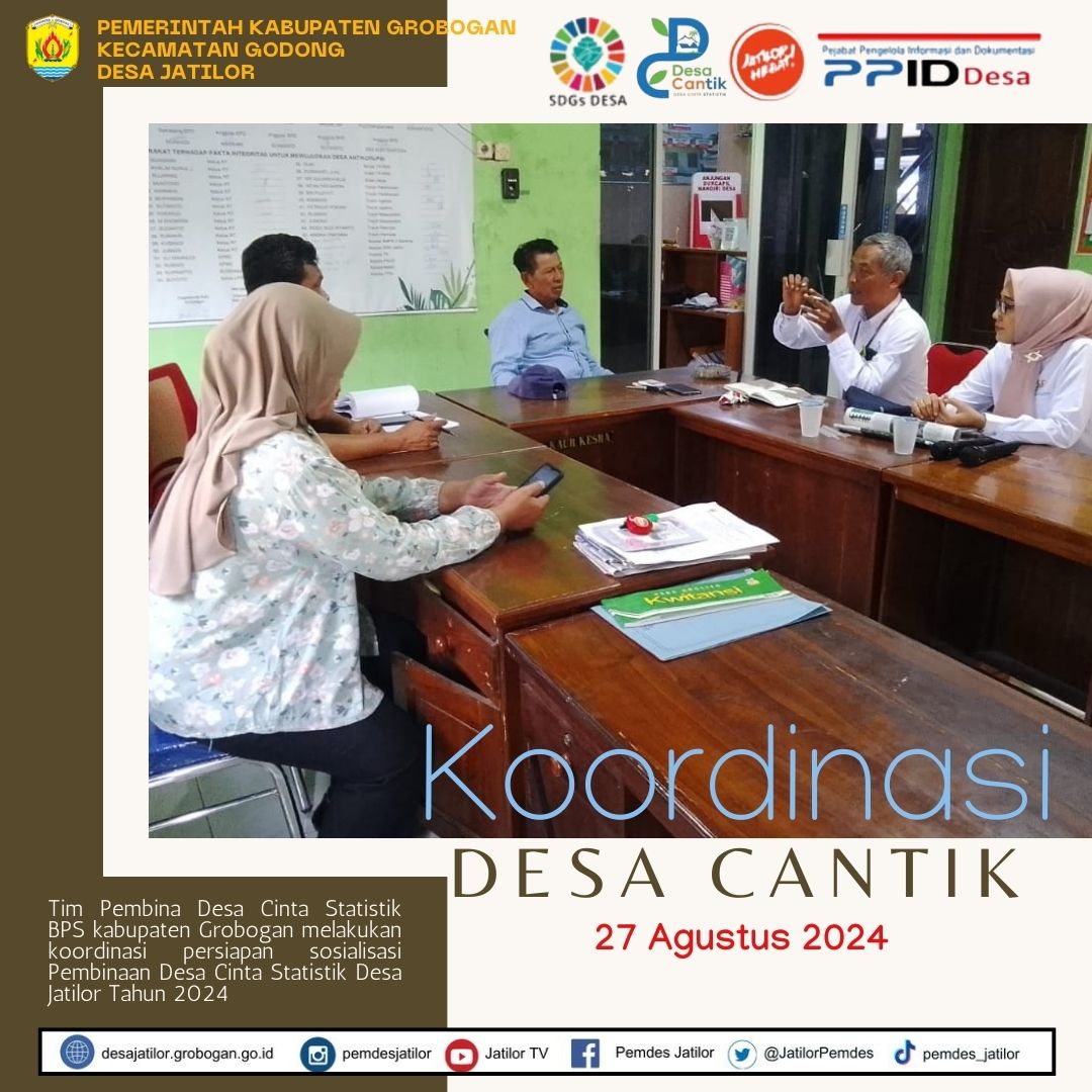 Koordinasi persiapan sosialisasi Desaan