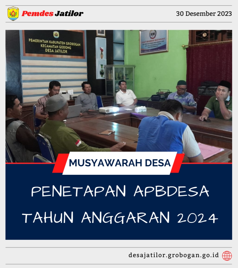 Musdes Penetapan APBDesa 2024