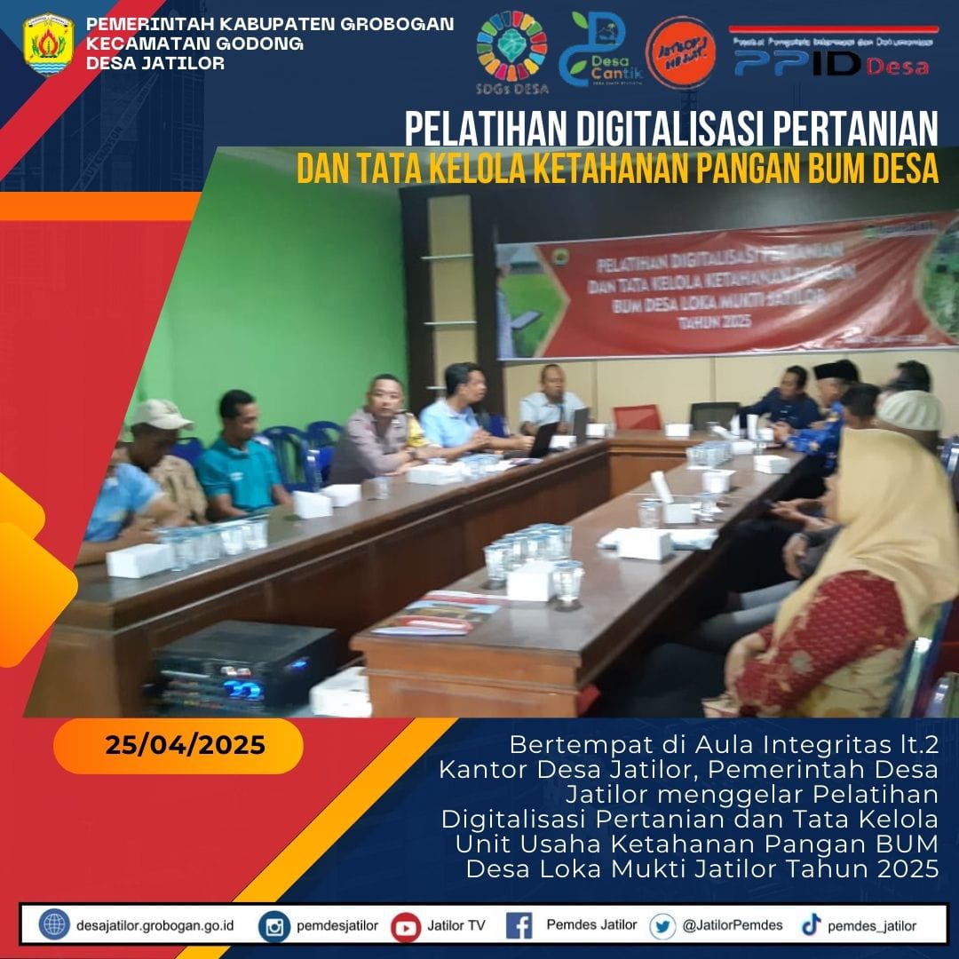 Pelatihan Digitalisasi Pertanian