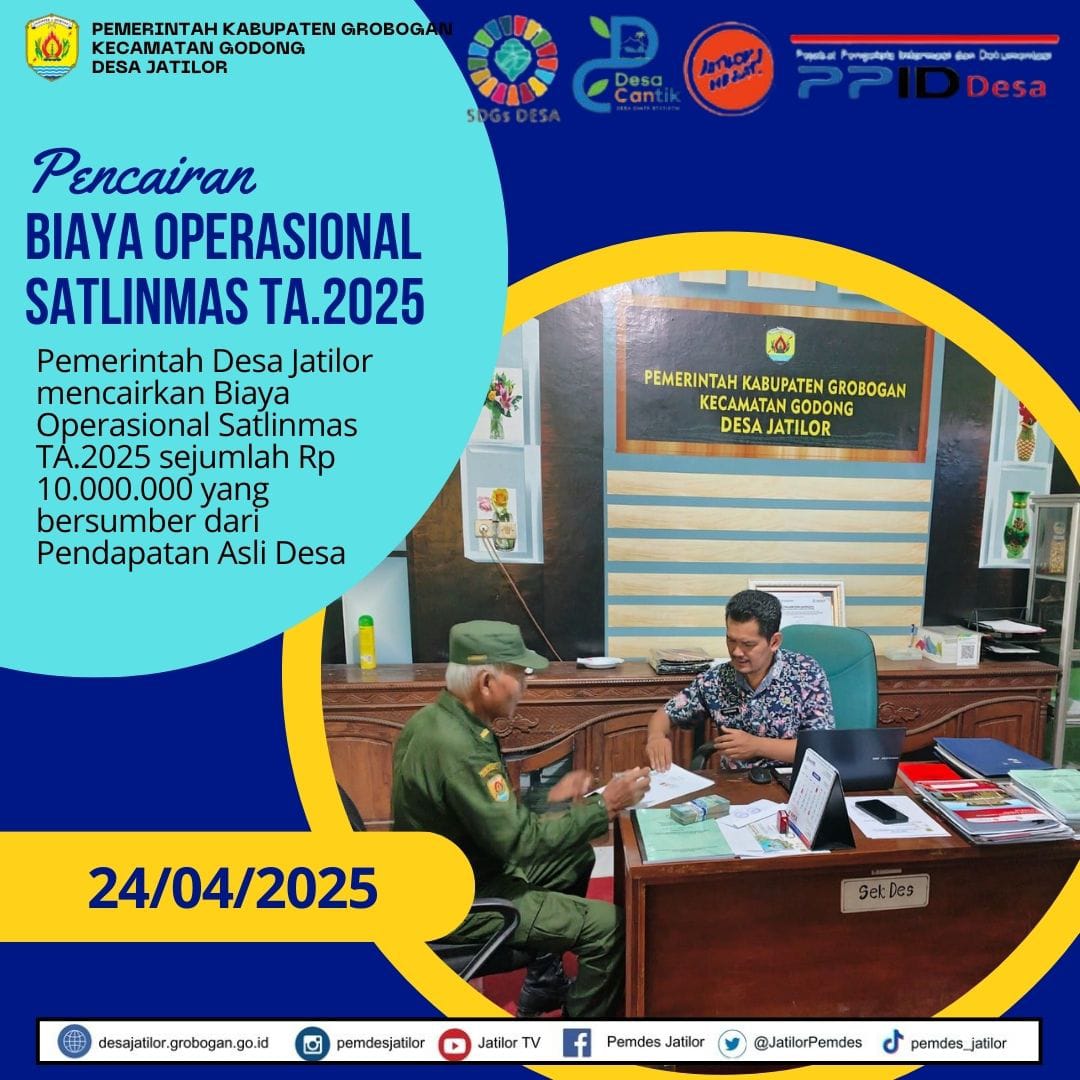 Pencairan Operasional Linmas 2025