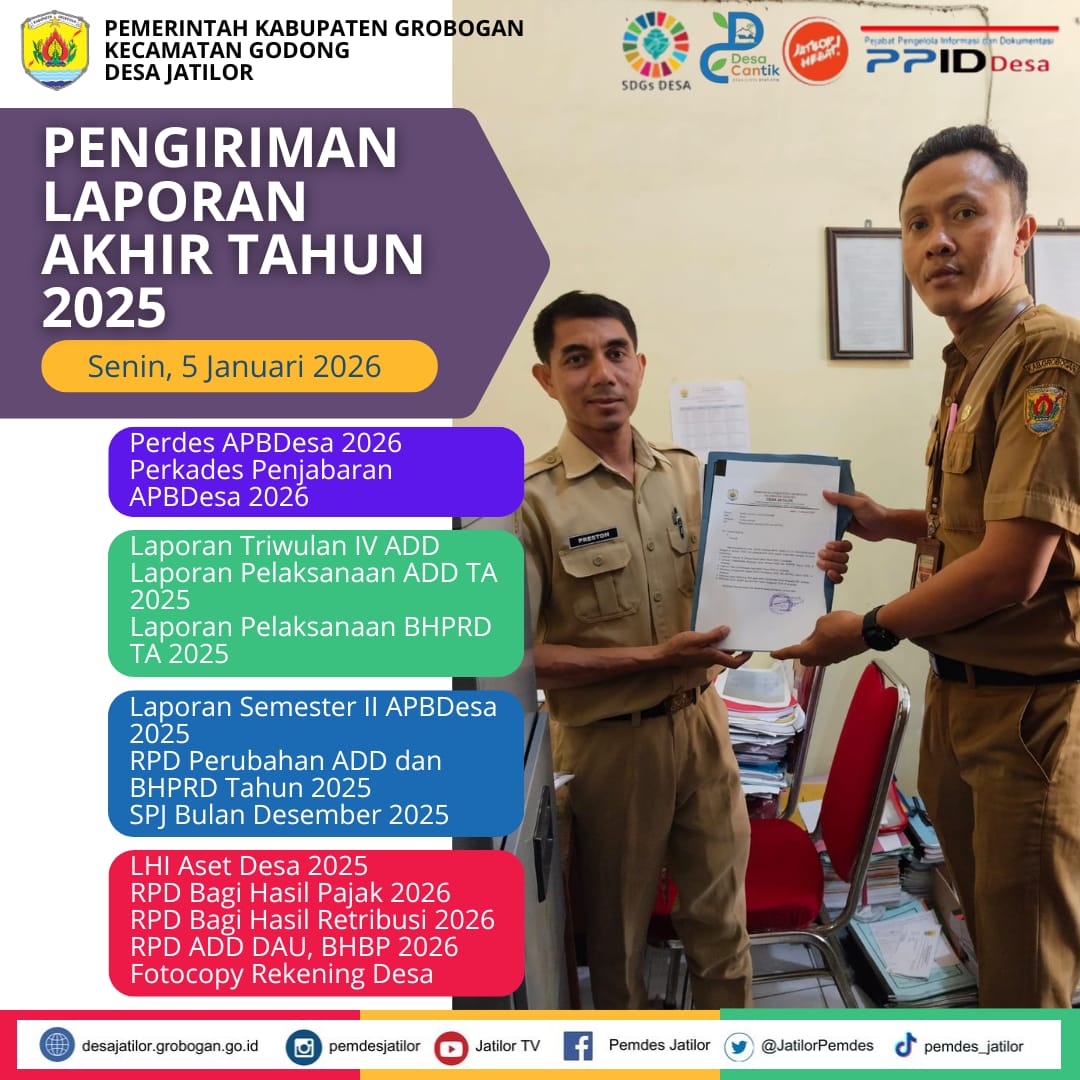 Pengiriman berkas akhir tahun 2025