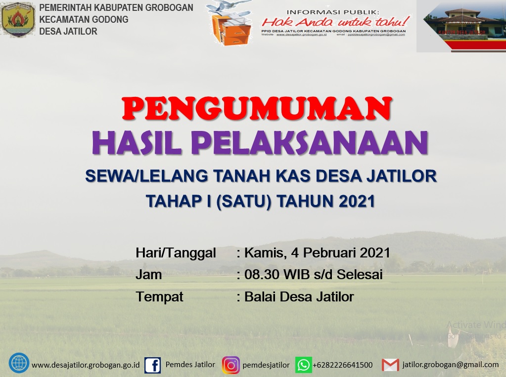 Pengumuman1 Pelaks Lelang Tahap 1 2021