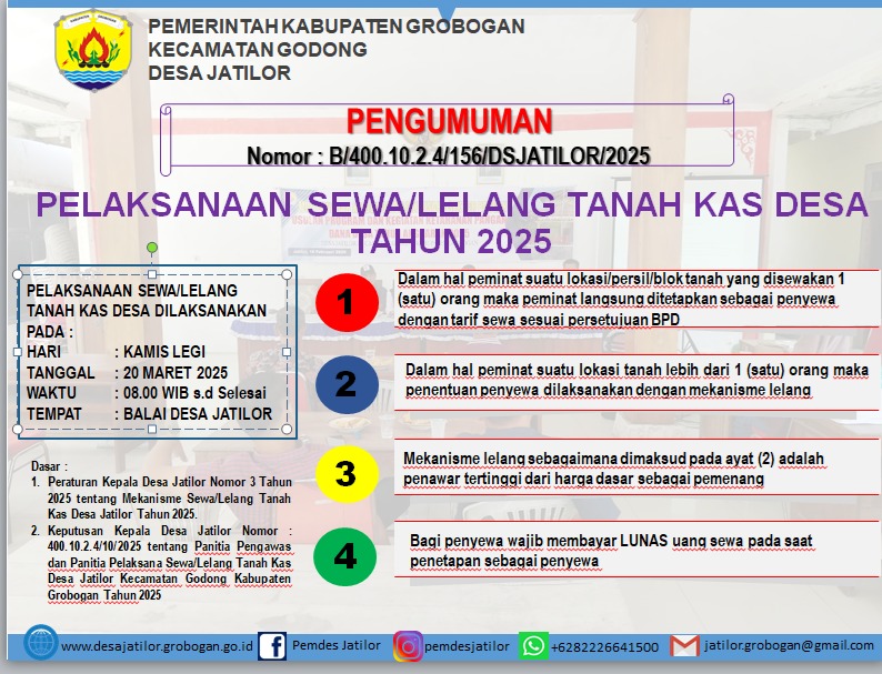 Pengumuman Lelang 2025 1