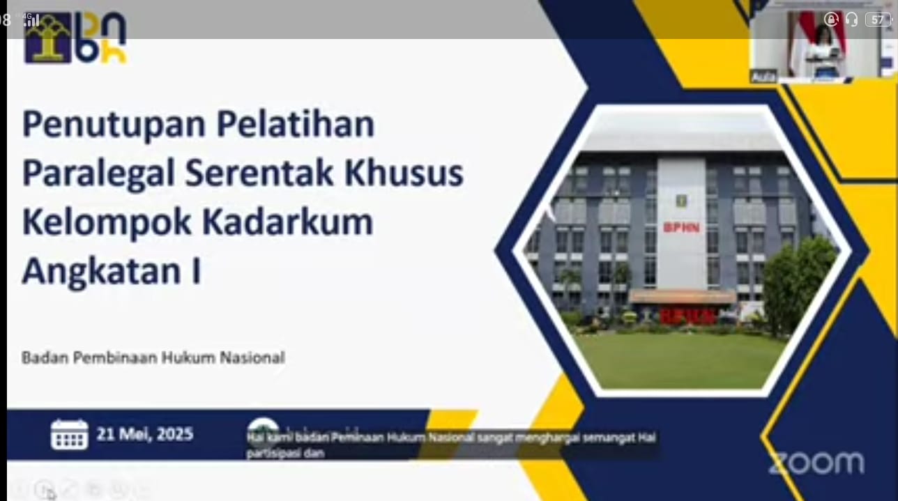 Penutupan Pelatihan Paralegal Angktn 1