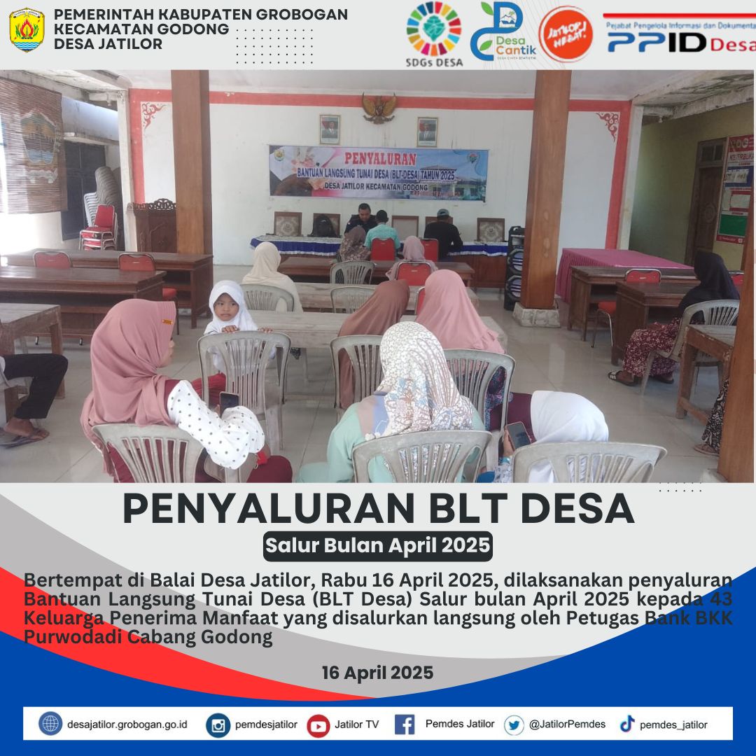 Penyaluran BLT Desa April 2025