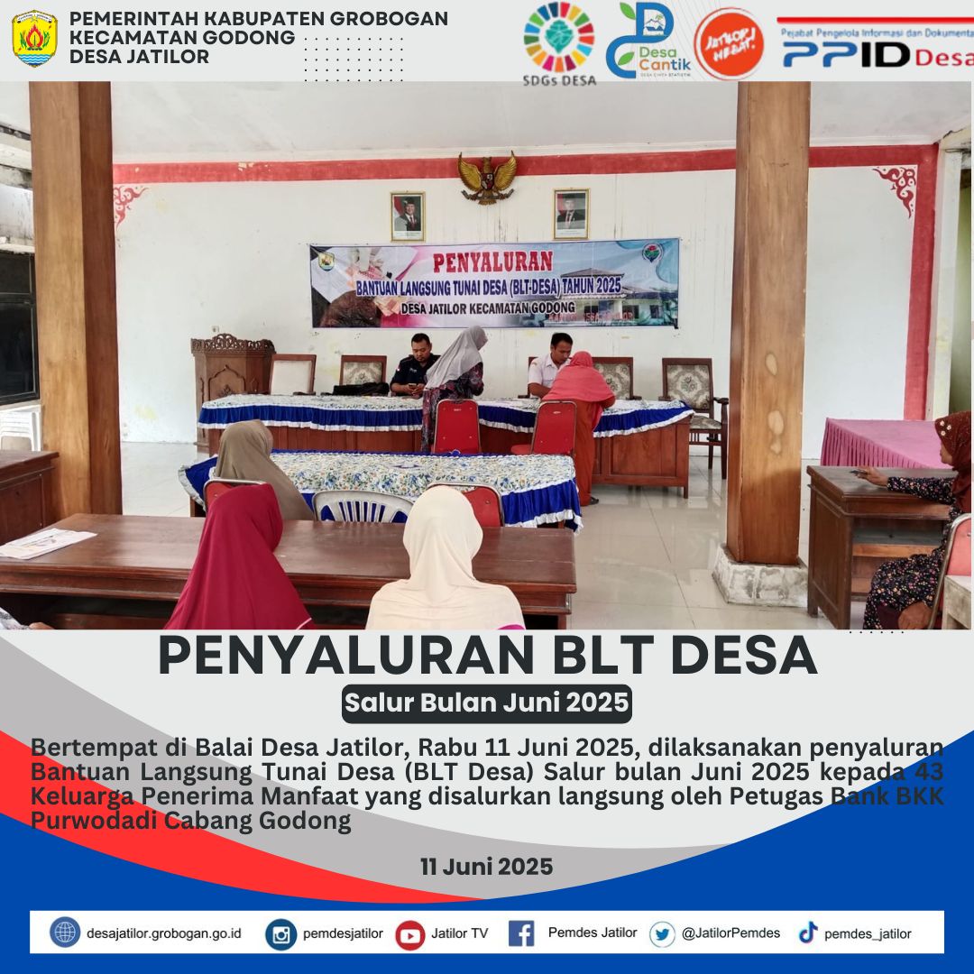 Penyaluran BLT Juni 2025