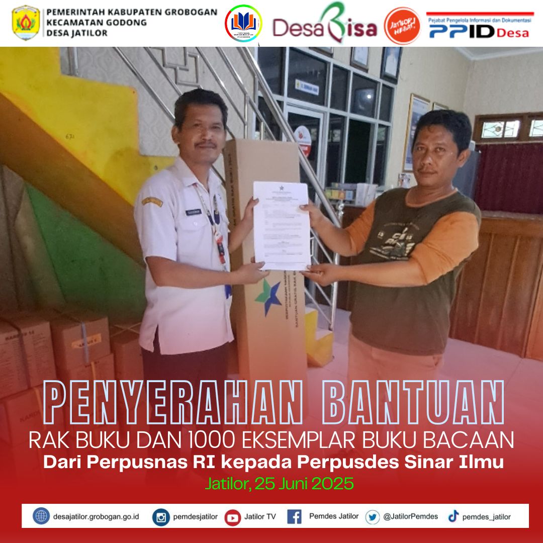 Penyerahan Bantuan Perpusnas 2025