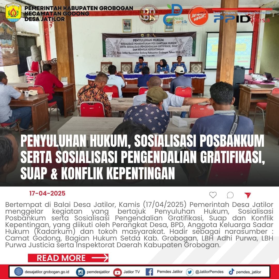Penyuluhan Hukum dan Sosialisasi Posbankum