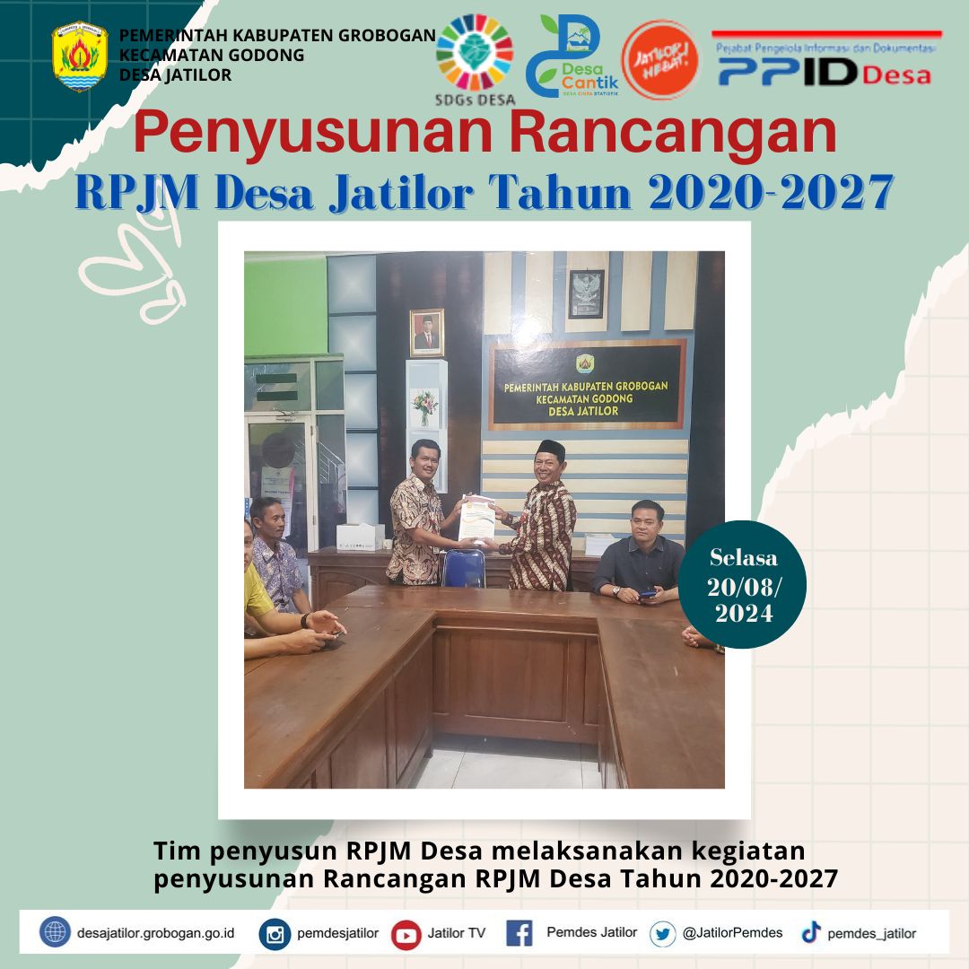 Penyusunan Rancangan RPJM Desa 2020 2027