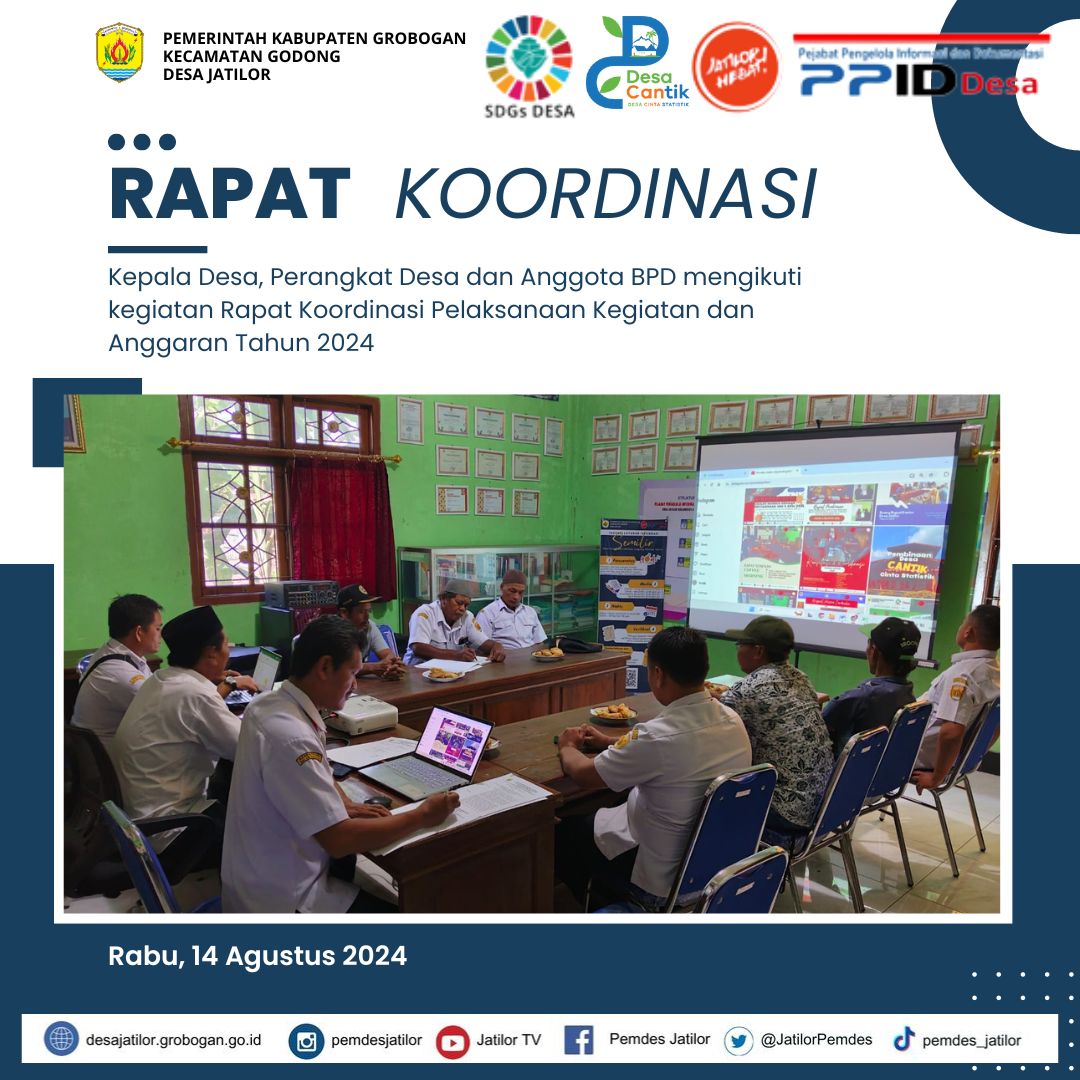 Rakor Pelaksanaan Kegiatan 2024