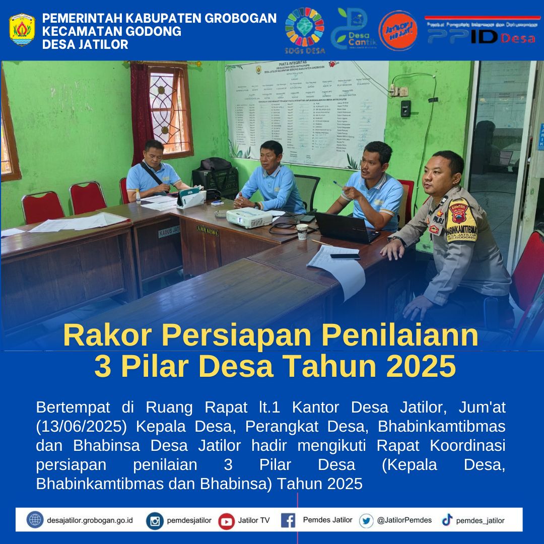 Rakor Penilaian 3 Pilar Desa 2025