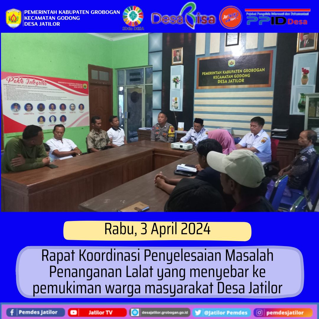 Rakor Penyelesaian Lalat2024