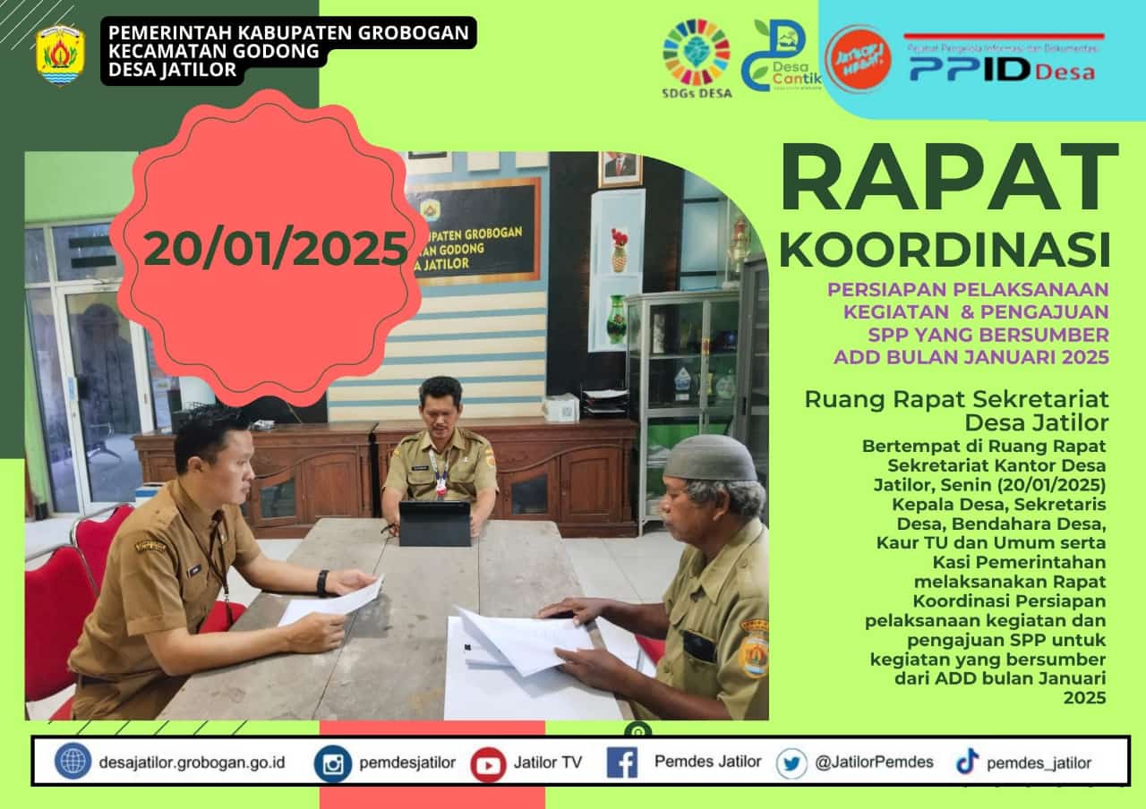 Rakor Persiapan SPP ADD Januari 2025