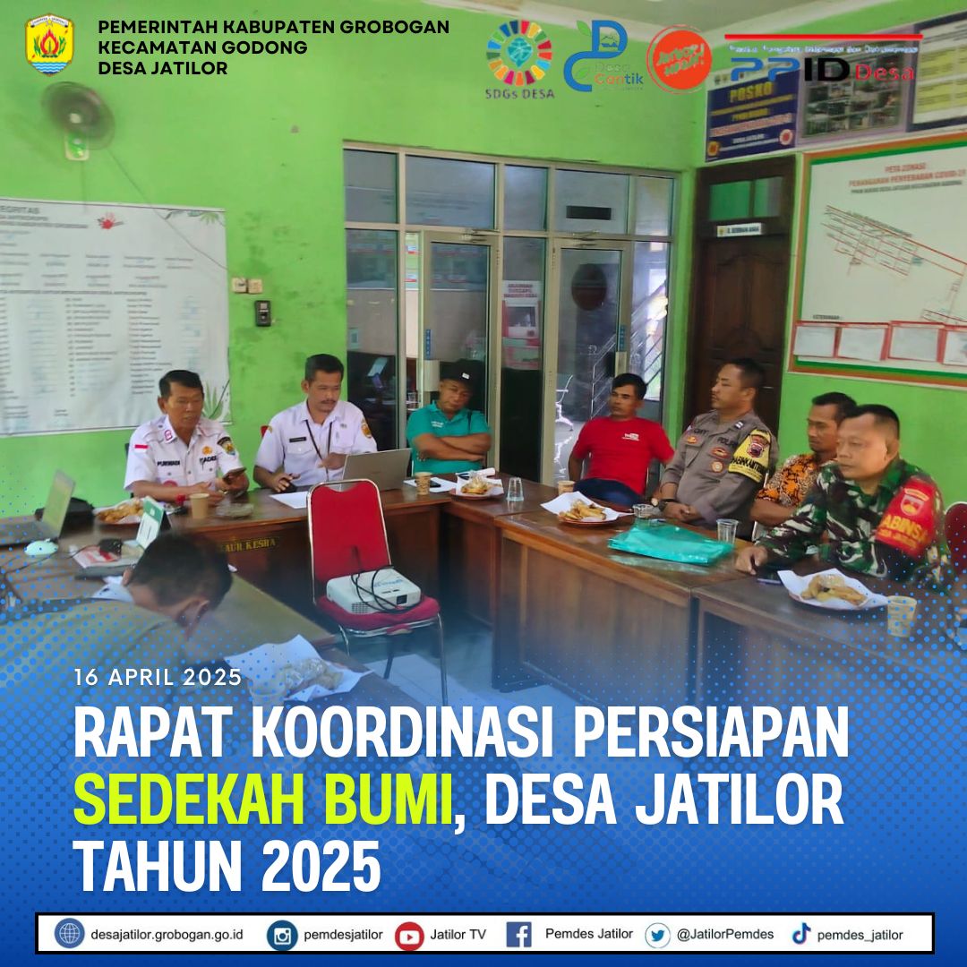 Rakor Persiapan Sedekah Bumi 2025
