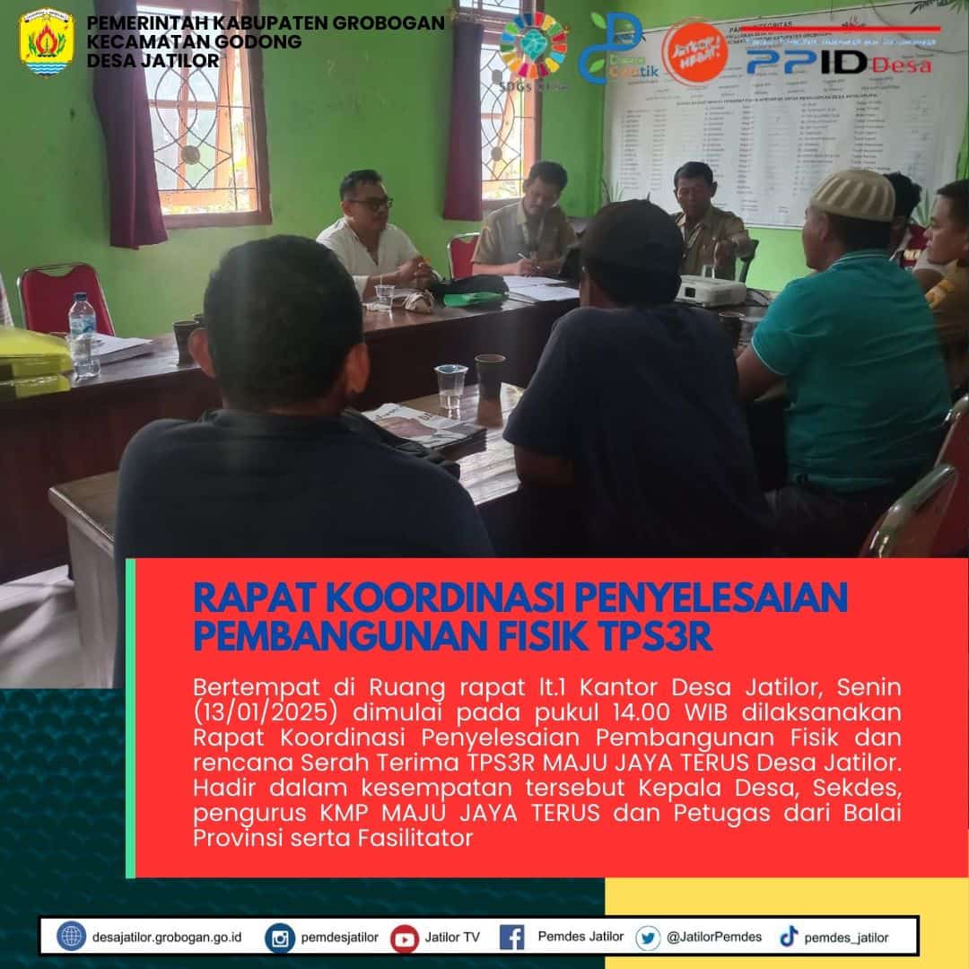 Rakor penyelesaian Fisik TPS3R