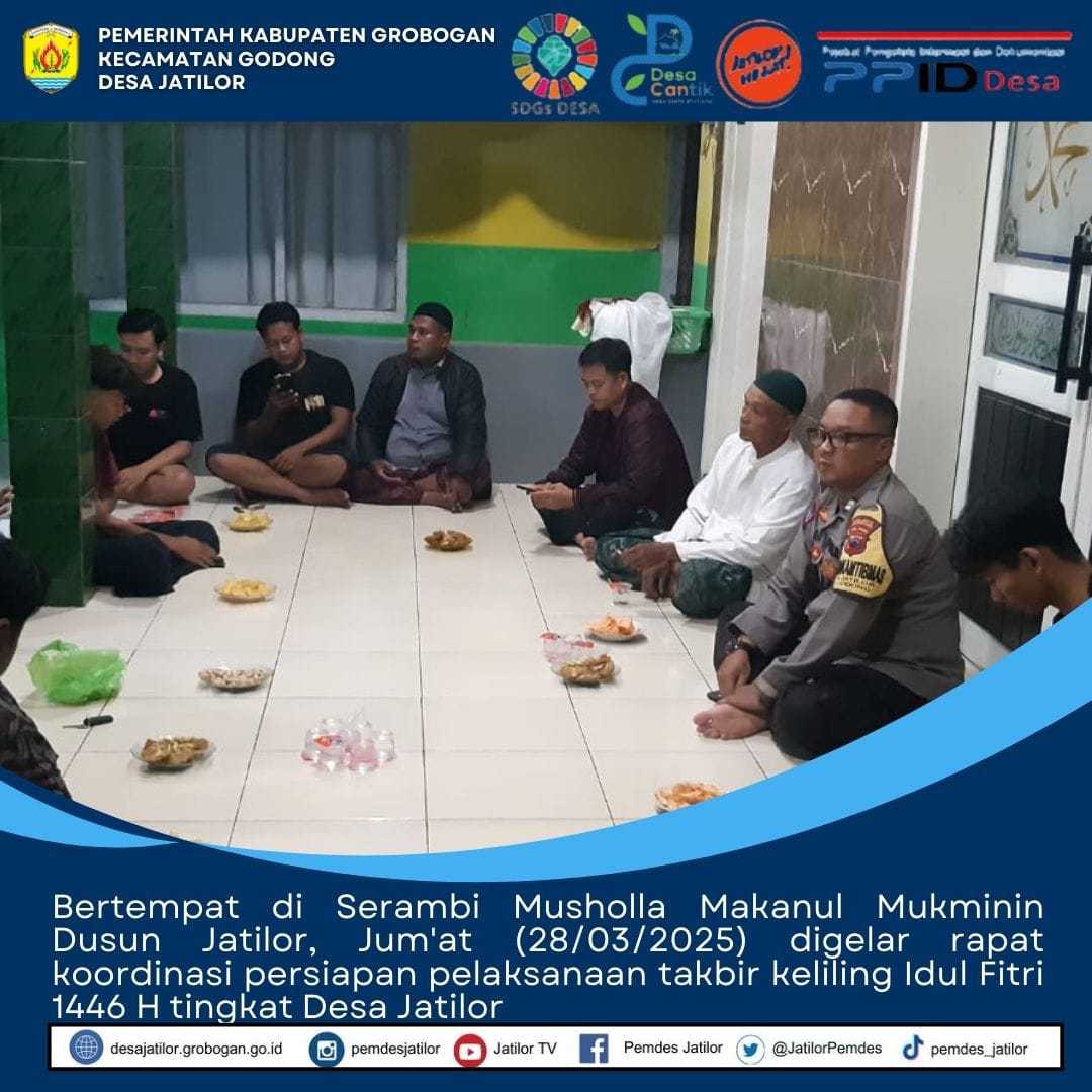 Rakor persiapan pelaksanaan takbir keliling 2025