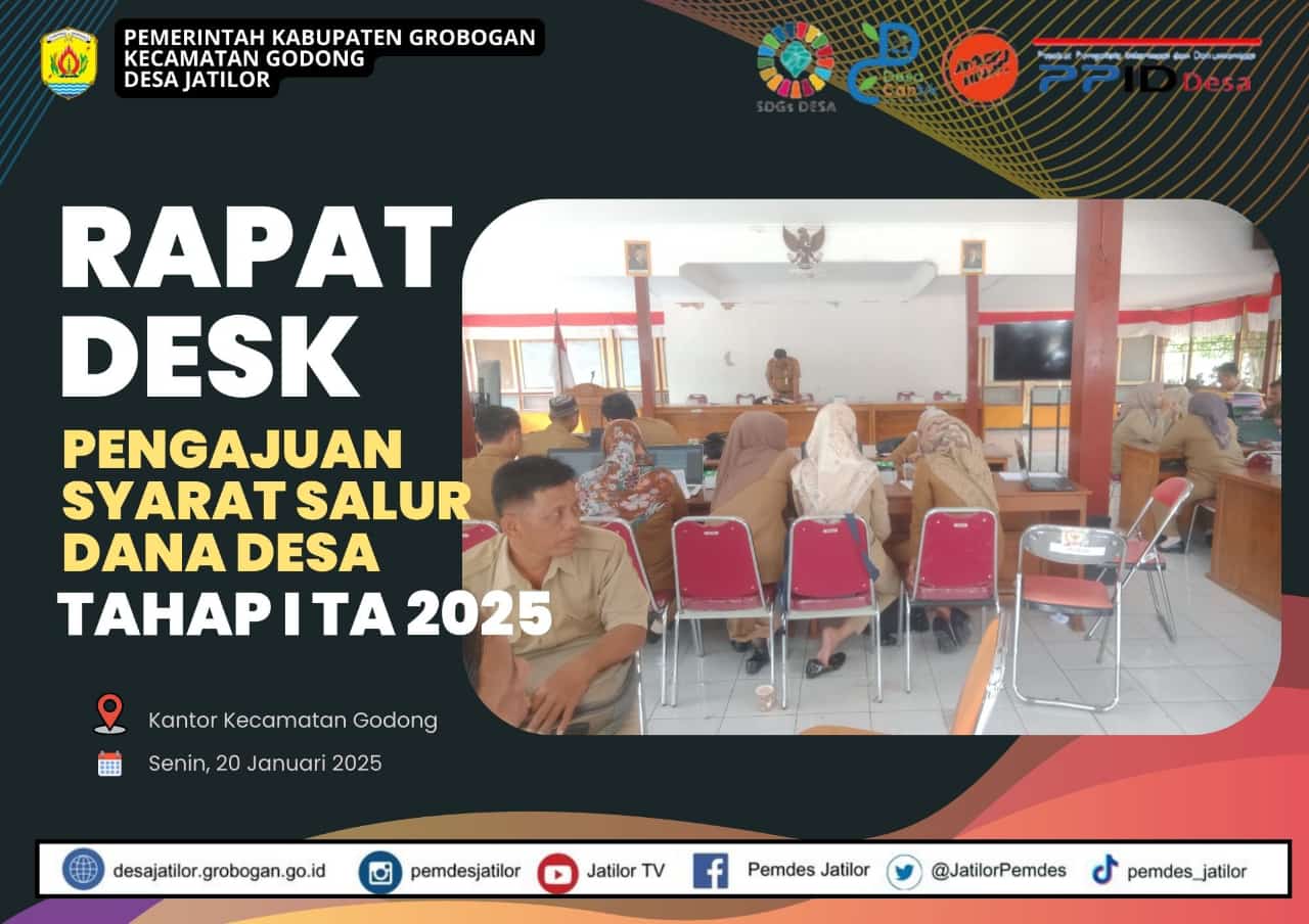 Rapat Desk Syarat Salur DD Tahap 1 TA 2025