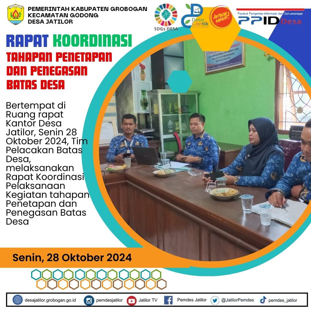 Rapat Evaluasi Batas Desa