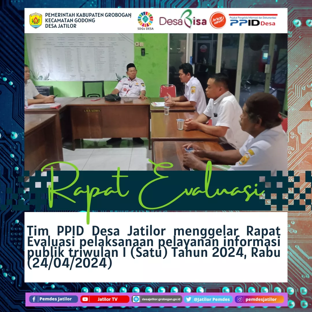 Rapat Evaluasi Pelayanan Informasi TW1 2024