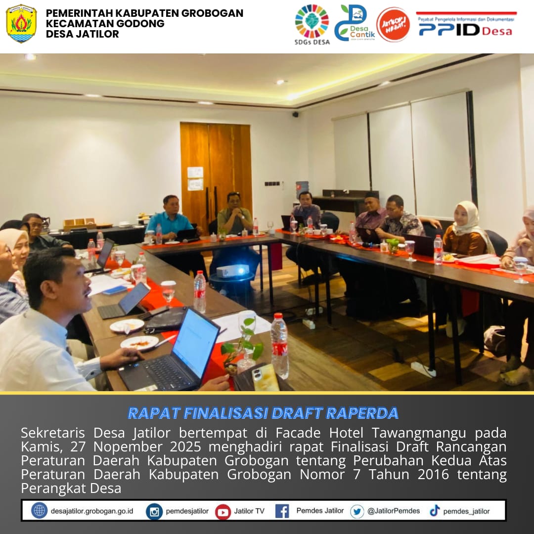 Rapat Finalisasi Raperda Perangkat Desa
