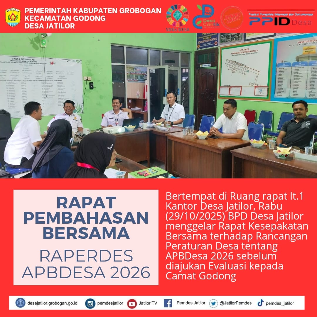 Rapat Kesepakatan Bersama RAPBDesa 2026
