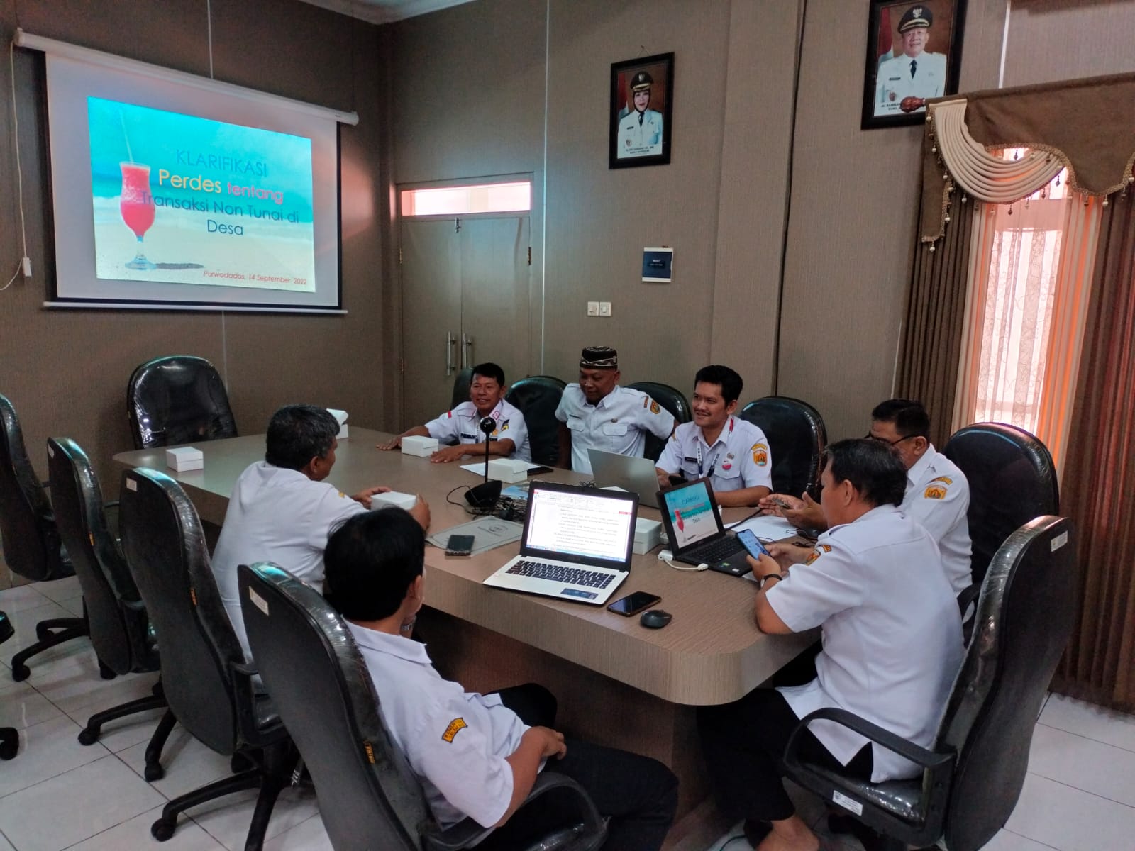 Rapat Klarifikasi Perdes Transaksi Non Tunai