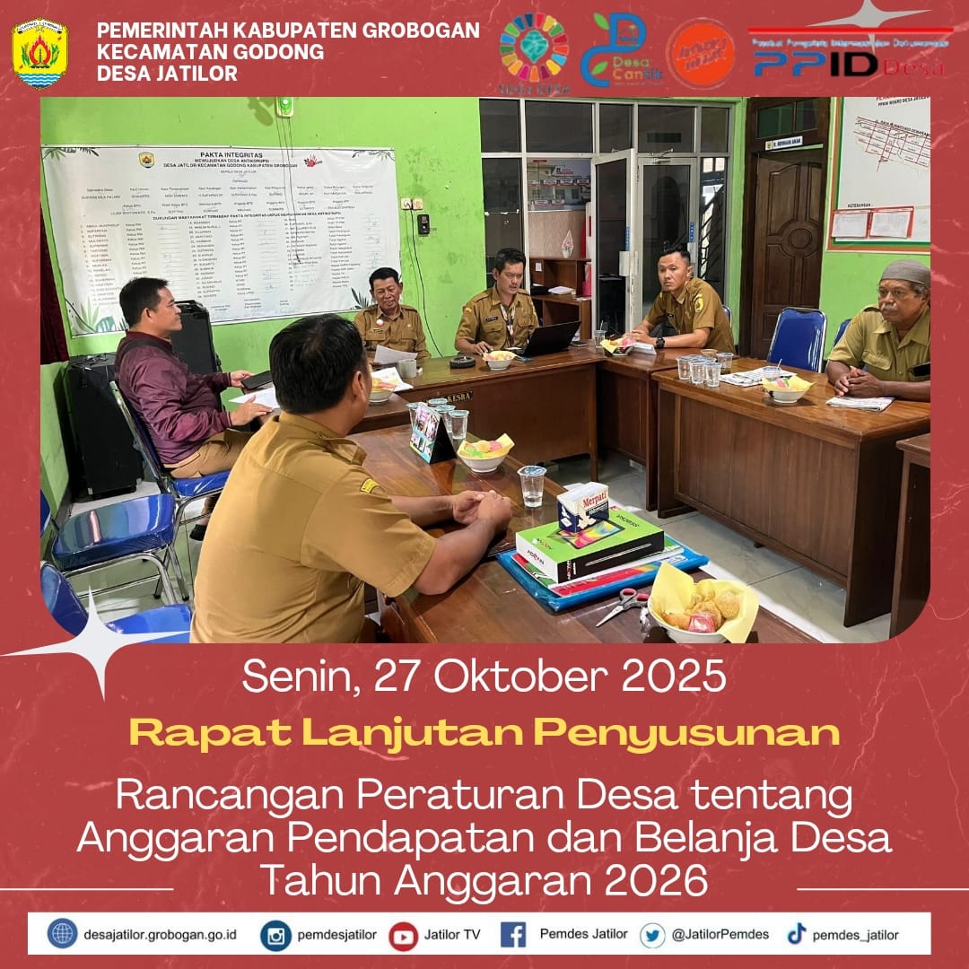 Rapat Lanjutan Penyusunan RAPBDesa 2026