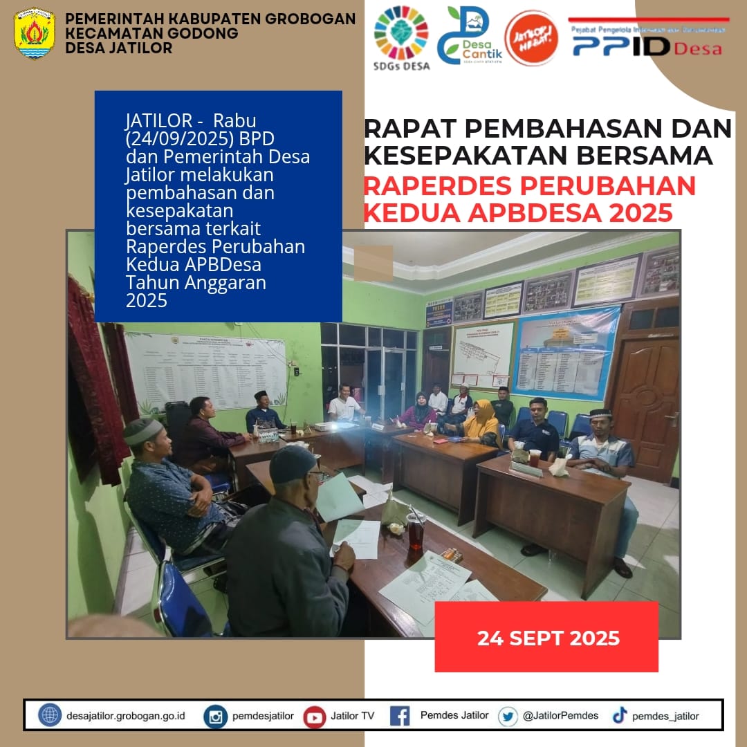 Rapat Pembahasan Raperdes Perubahan Kedua APBDesa 2025