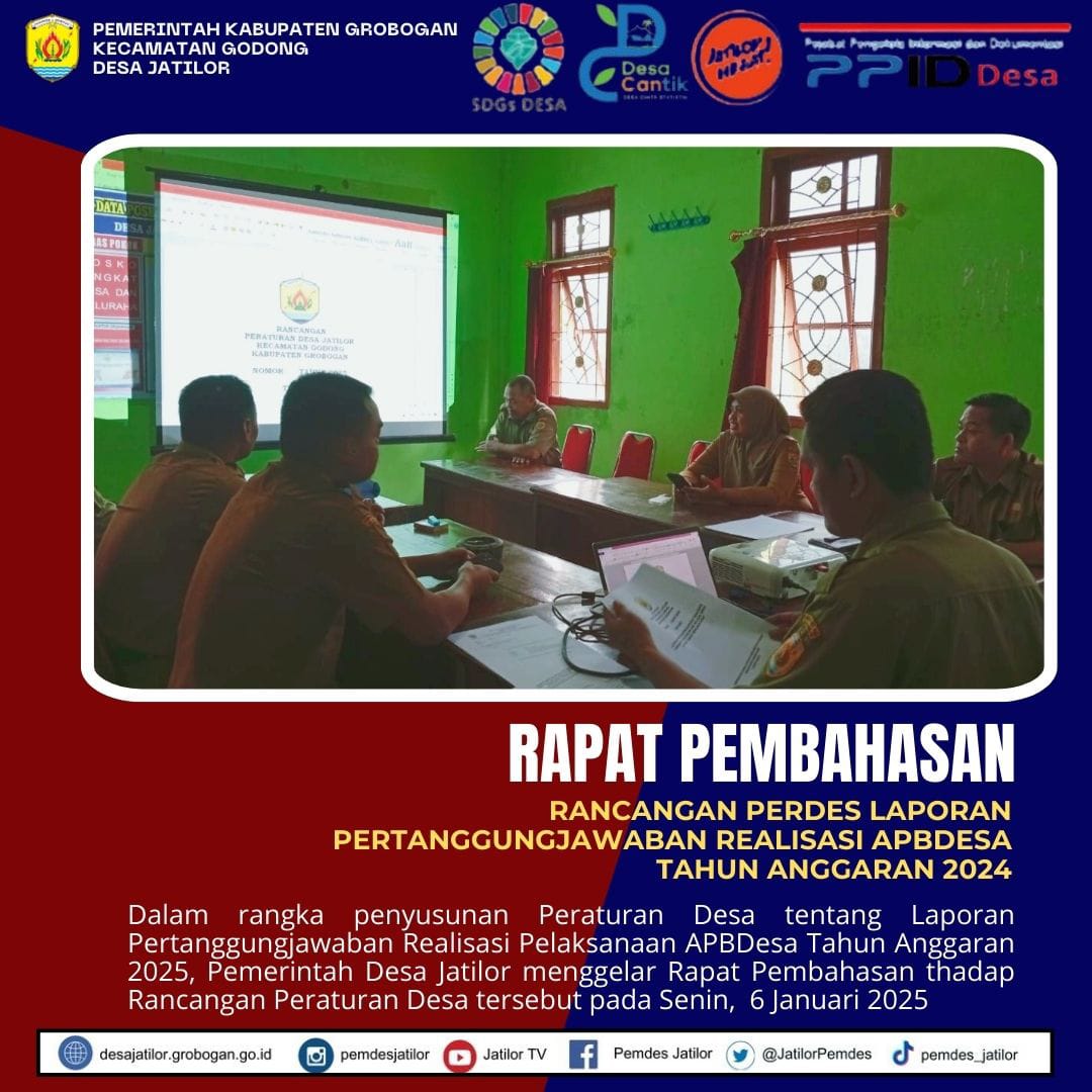 Rapat Pembahasan Realisasi APBDesa 2024