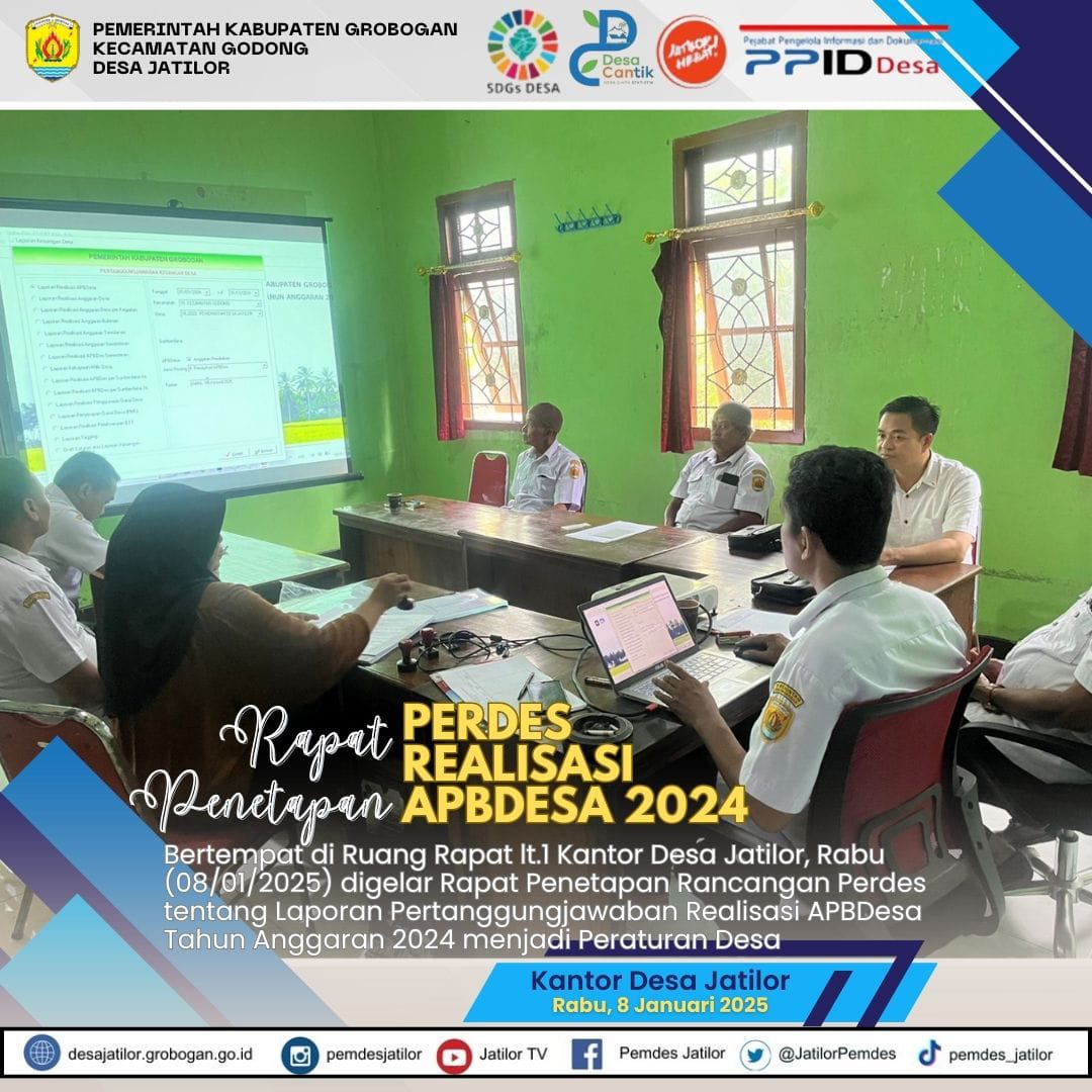 Rapat Penetapan Perdes Realisasi 2024
