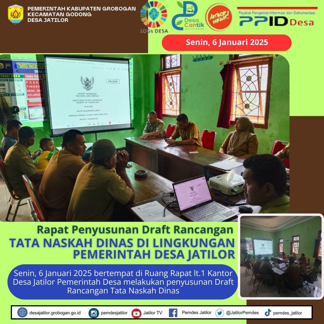 Rapat Penyusunan Draft Tata Naskah Dinas