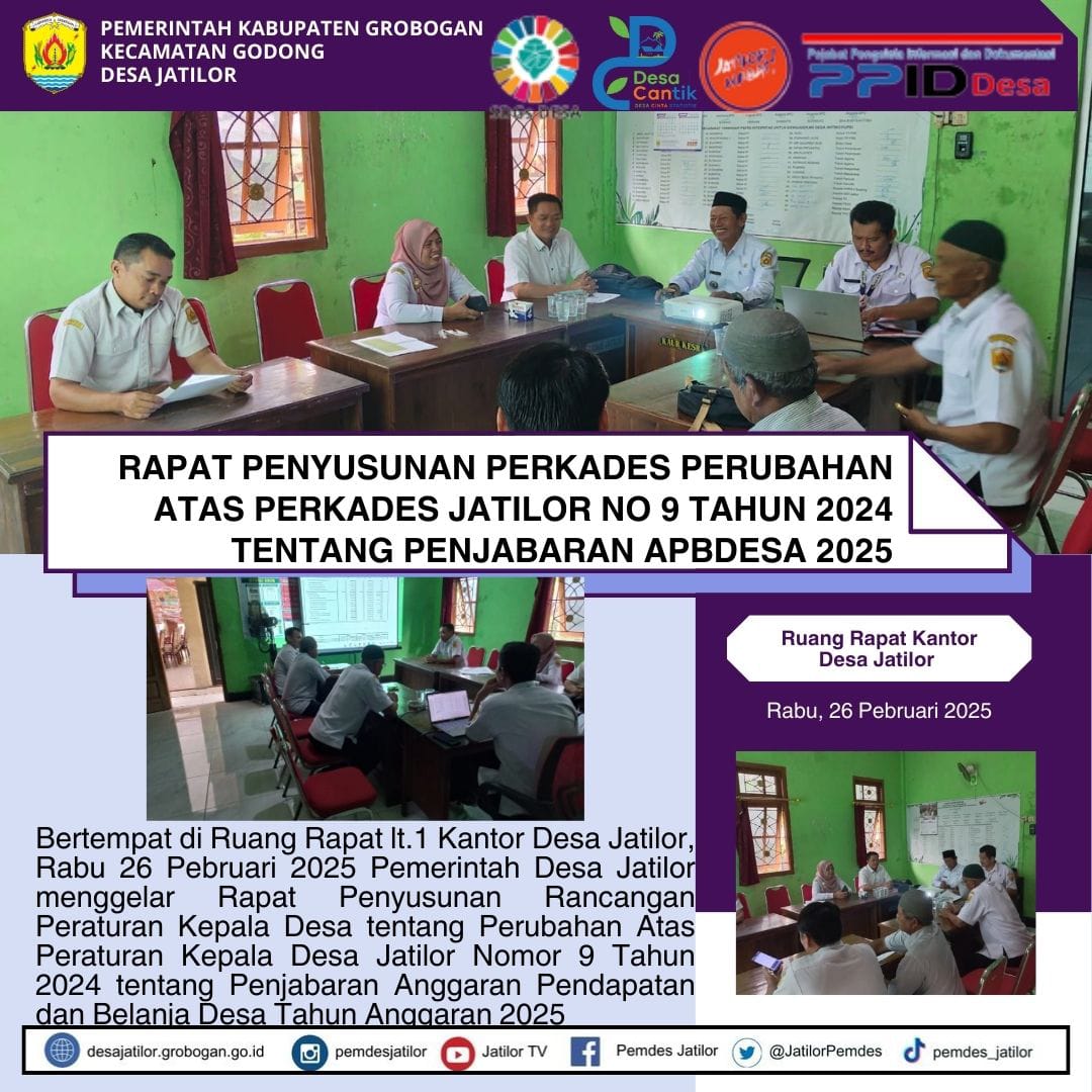 Rapat Penyusunan Perkades Perub penjabaran2025