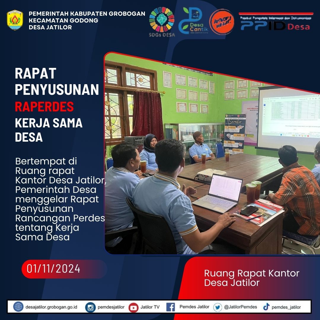 Rapat Penyusunan Raperdes Kerjasama Desa