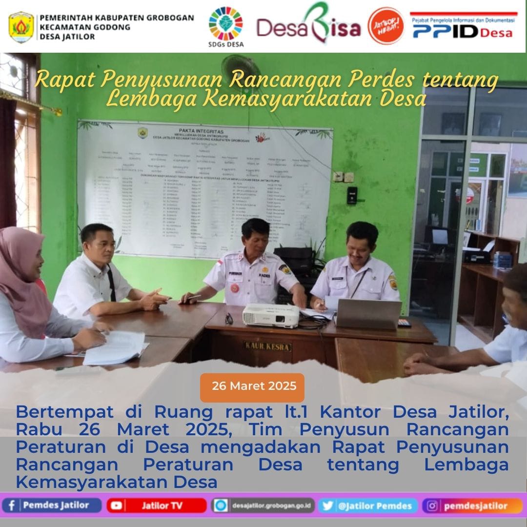 Rapat Penyusunan Raperdes LKD