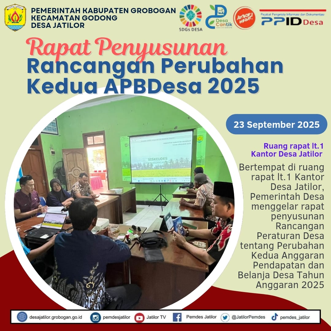 Rapat Penyusunan Raperdes Perubahan Kedua APBDesa 2025