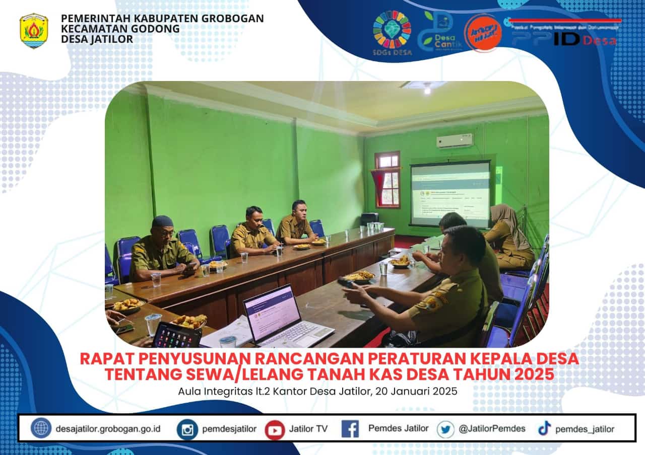 Rapat Penyusunan Raperkades lelang TKD 2025