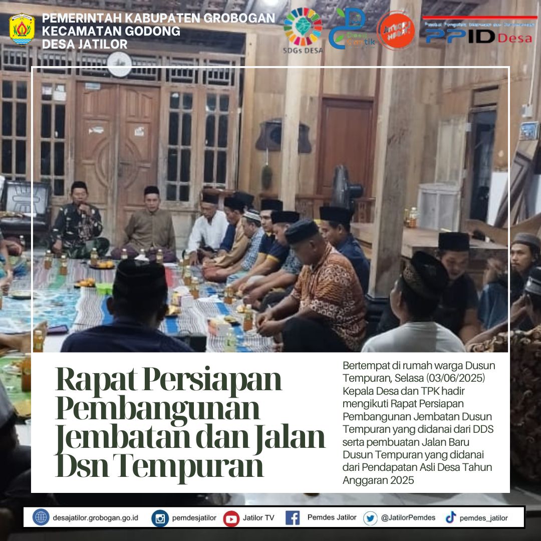 Rapat Persiapan Pemb Jembatan Tempuran 2025
