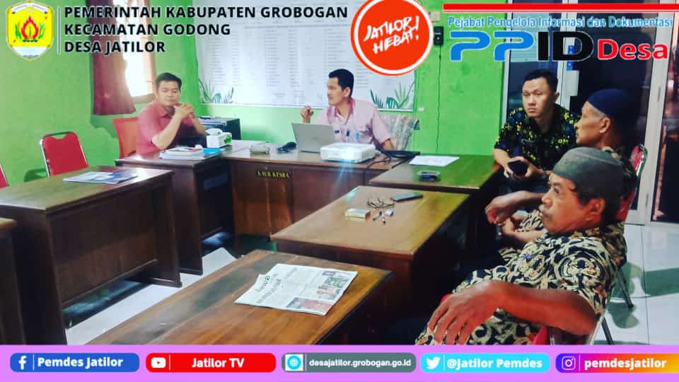 Rapat Tim PPID Desa Pemenuhan Data Dukung KIP Pusat 2023
