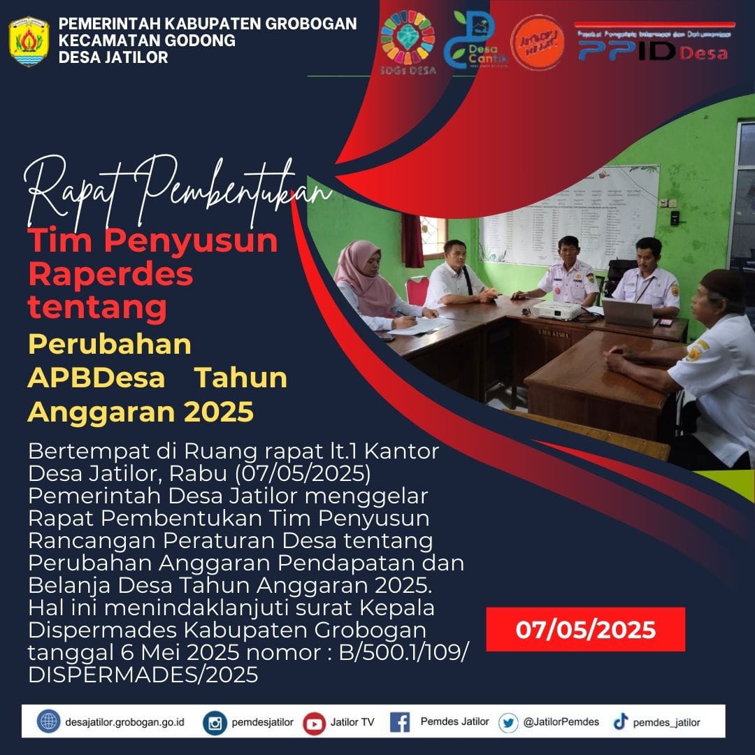 Rapat Tim Penyusun Perubahan APBDesa2025