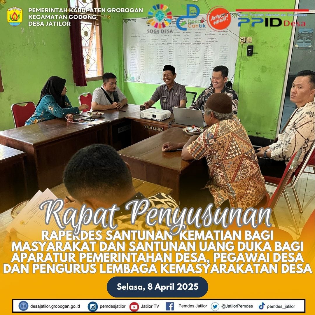 Rapat penyusunan Raperdes Santunan Kematian