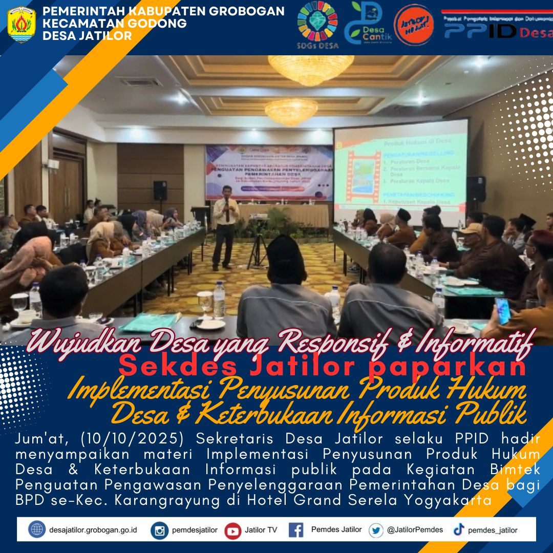 Sekdes Paparkan Produk Hukum BPD Karangrayung 2025