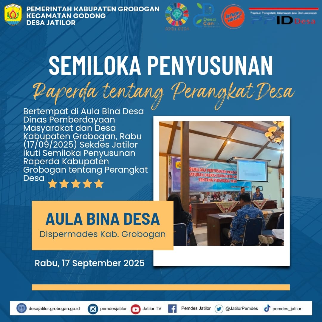 Semiloka Raperda Perangkat Desa